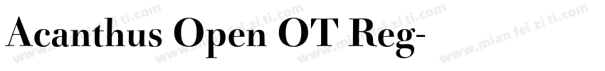 Acanthus Open OT Reg字体转换